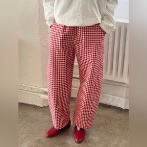 Le Bon Shoppe Red Gingham Arc Pants